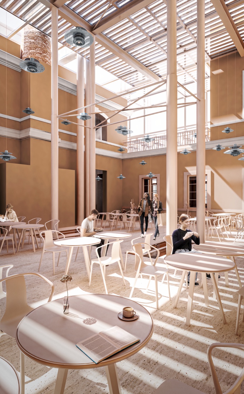 Render ristorante Santa Maria della Pietà