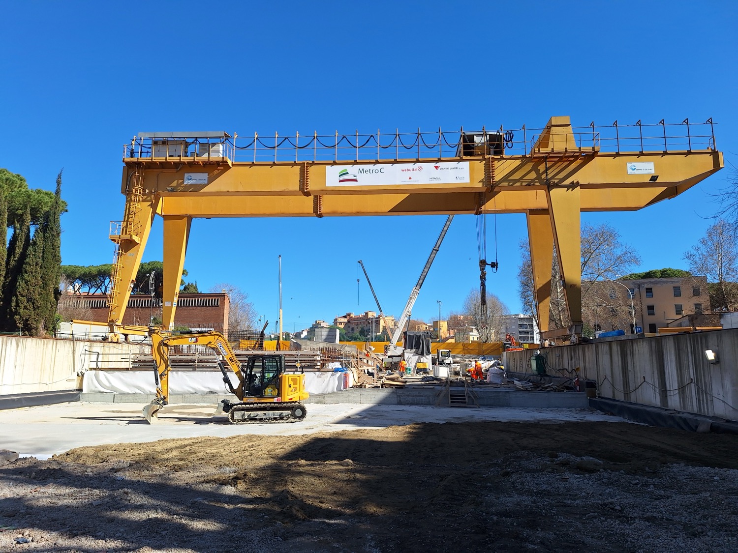 Cantiere Metro C Stazione Porta Metronia