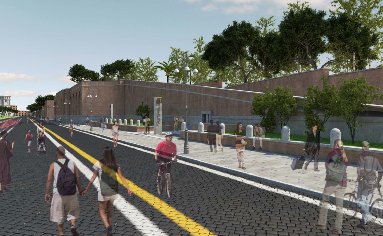 Render Metro C Stazione Colosseo/Fori Imperiali