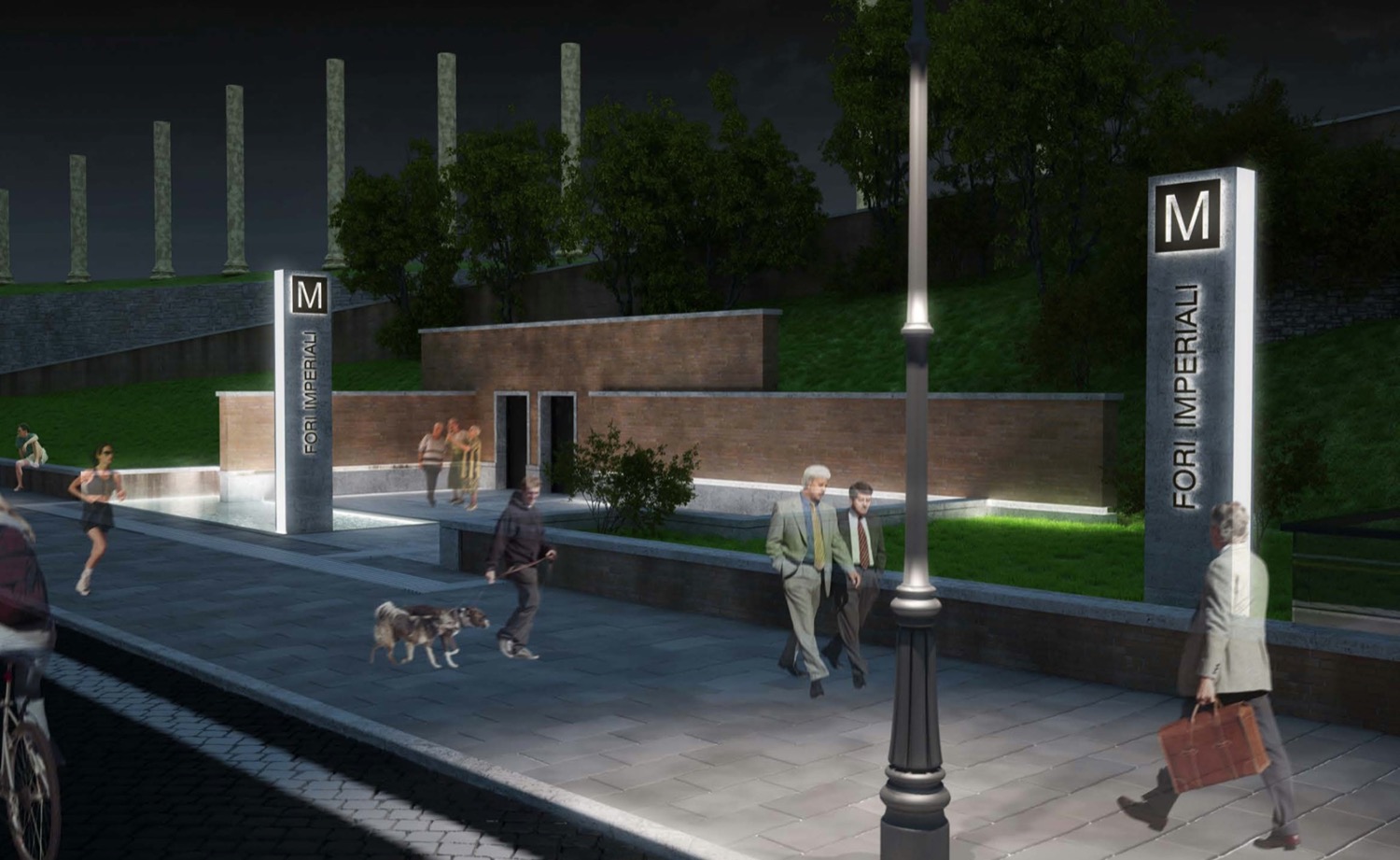 Render Metro C Stazione Colosseo/Fori Imperiali