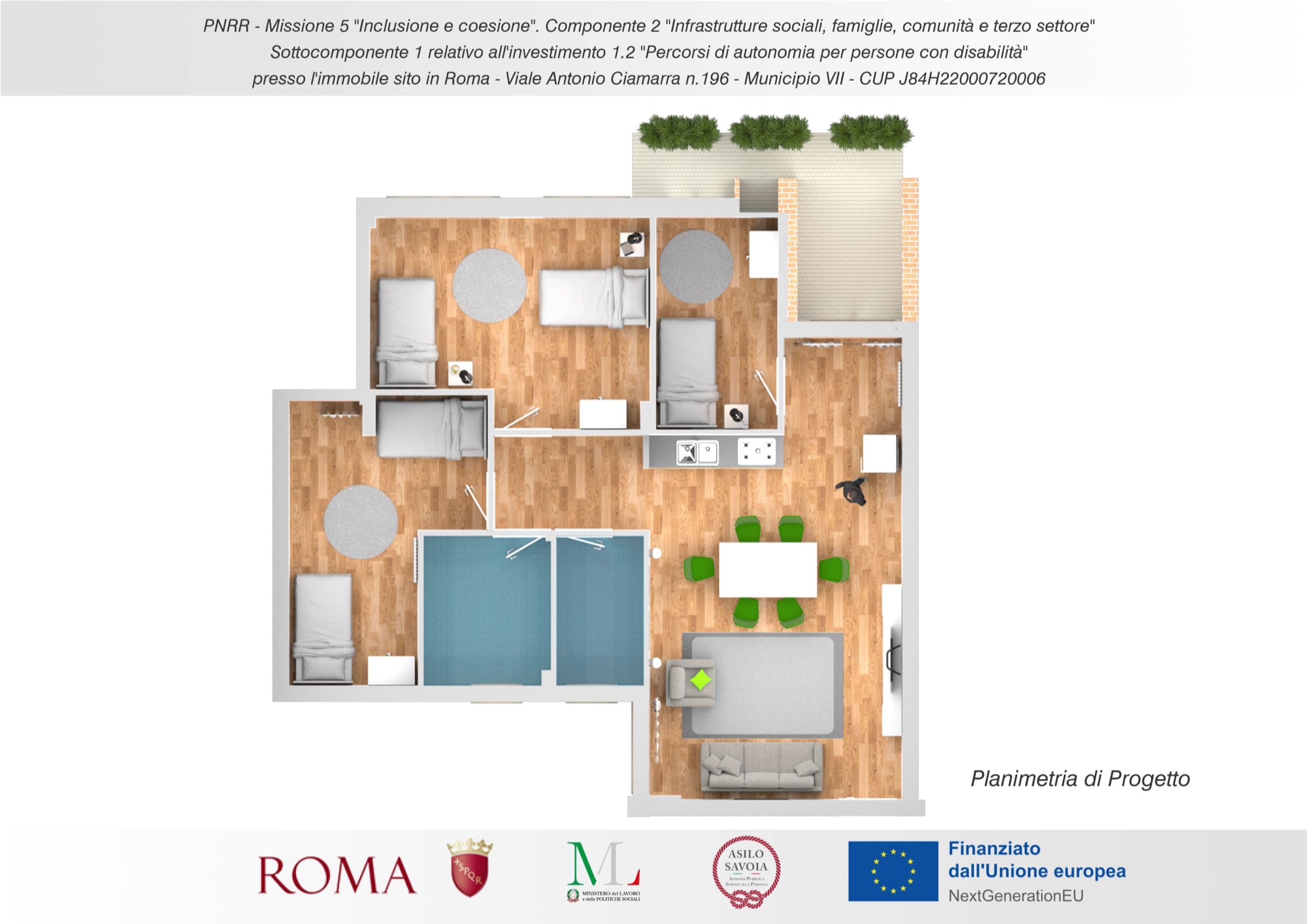 Immobile viale Ciamarra Render