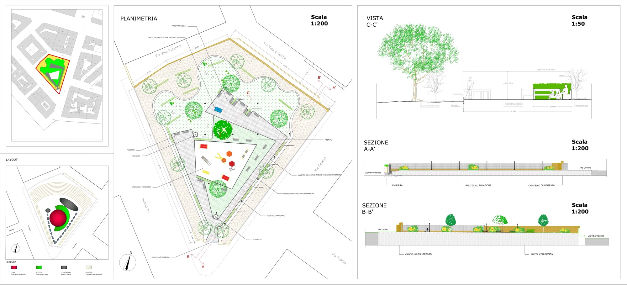 Planimentria Parco di via Cesena