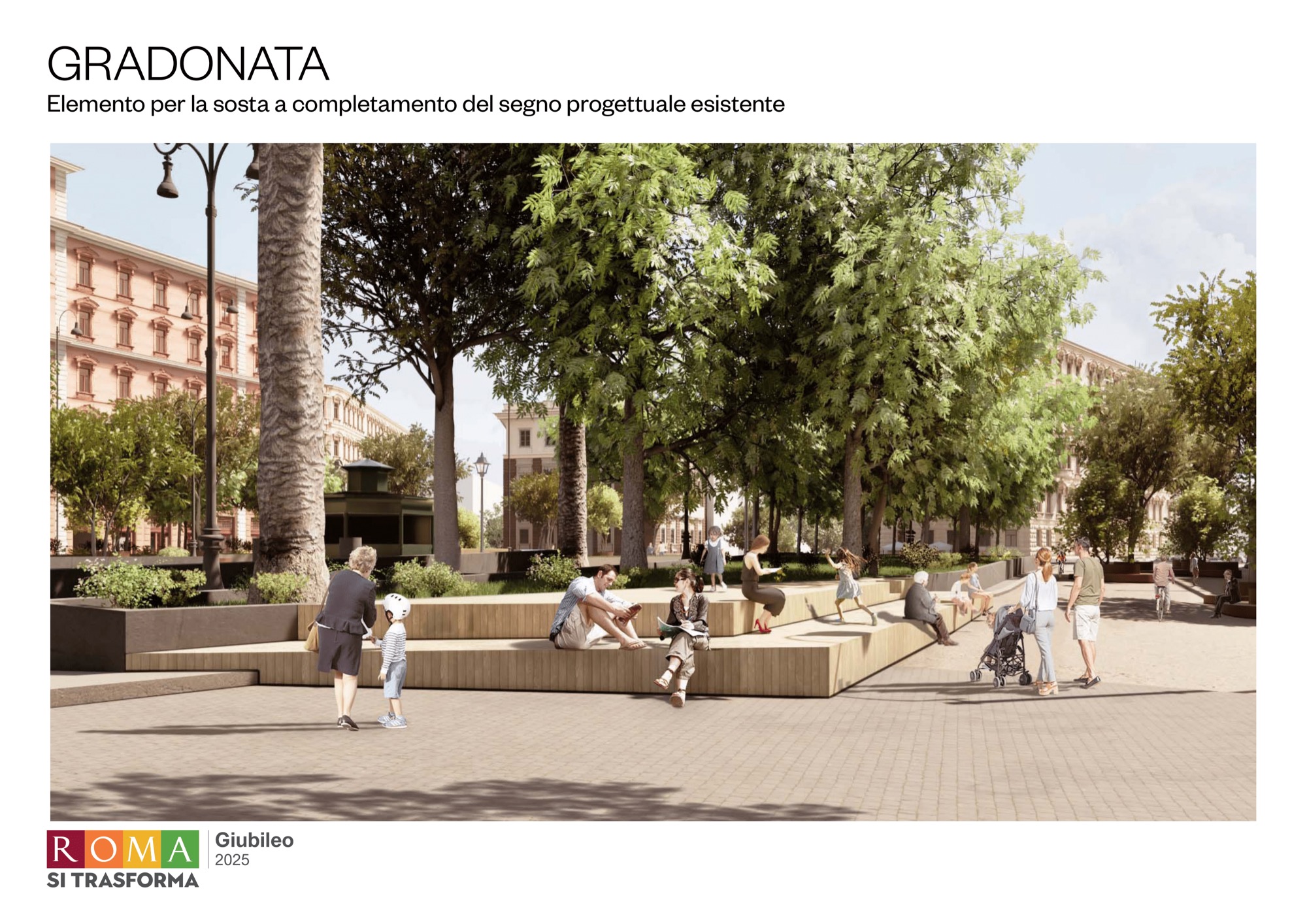 Piazza Risorgimento render Gradonata