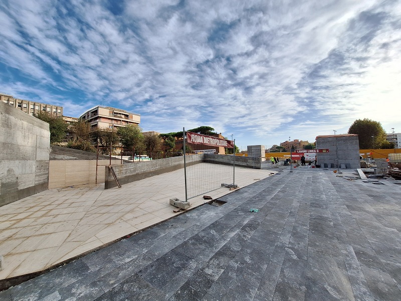 Cantiere Metro C Stazione Porta Metronia ottobre 2024