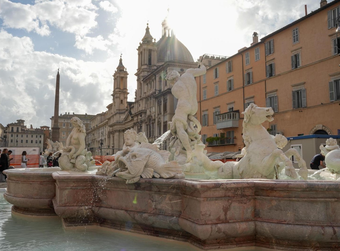 Fontana del Nettuno post restauro (novembre 2024)