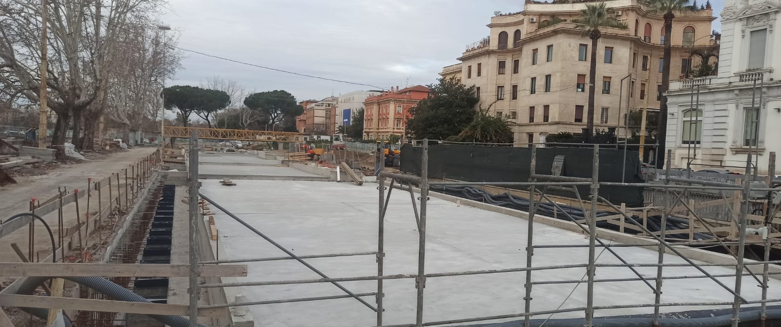 Parcheggio Lungotevere Arnaldo da Brescia - cantiere