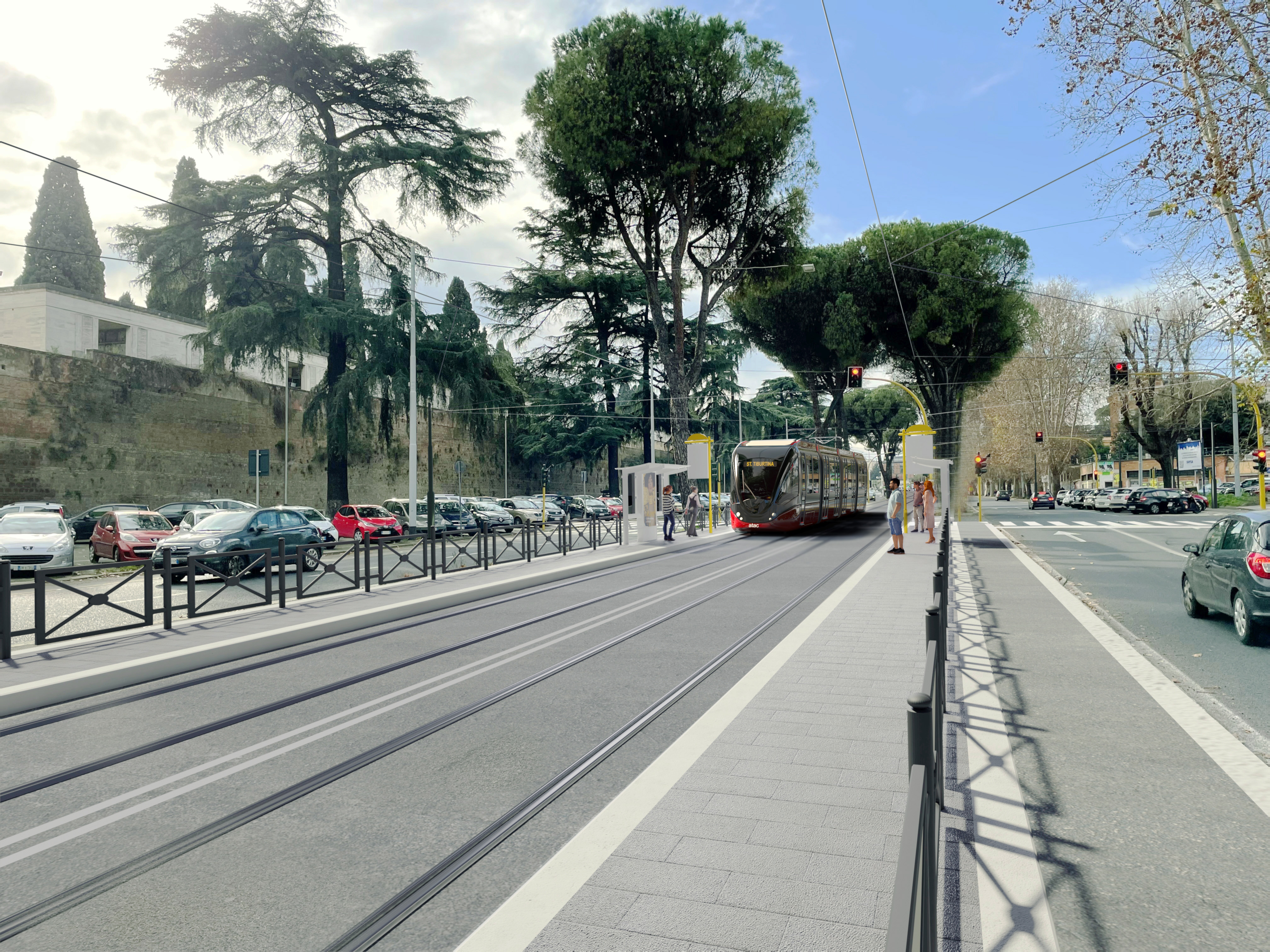 Render tranvia Tiburtina-Verano