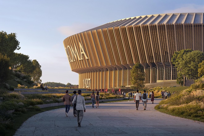Render nuovo Stadio AS Roma