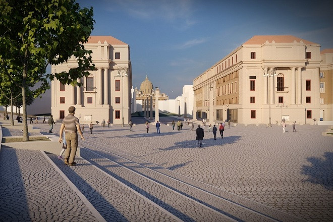 Piazza Pia render