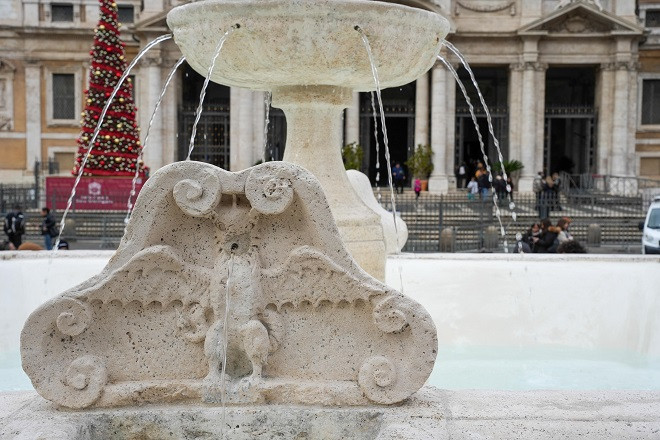 Fontana di Piazza Santa Maria Maggiore, concluso restauro